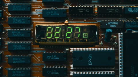 A 15 seconds bomb detonator countdown Stock Footage