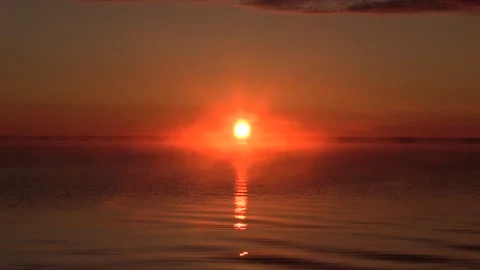 15. Sunrise on the river 2 Stock Footage 133960975