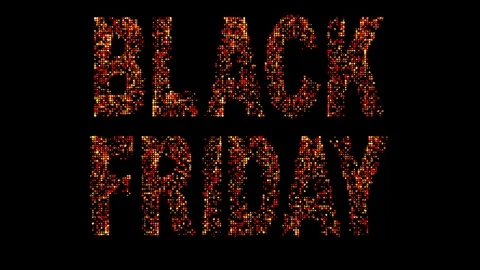 15 Text Animation with Moving Light Black Friday Vidéo 129953886