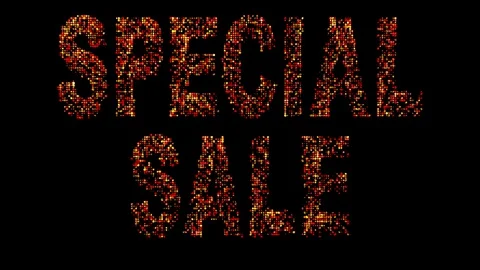 15 Text Animation with Moving Light Special Sale Stockbeeldmateriaal 129956261