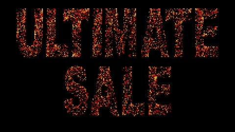 15 Text Animation with Moving Light Ultimate Sale 库存影片 129956575
