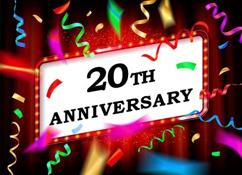 15 years. With the anniversary. Stock Illustration