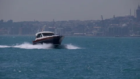 150 frame boat passing Stock Footage 77232938