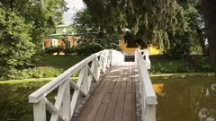 pond, lake, bridge. House-museum of Alexander Pushkin. Manor. Family estate 