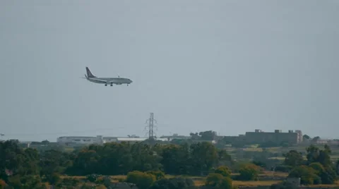 150fps - Plane Landing Stock Footage 48945384