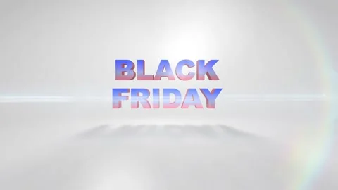 151 Animation Text Lens Flare Rotation Effect Black Friday Stockbeeldmateriaal 140650857