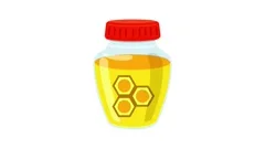 Jar of honey icon animation