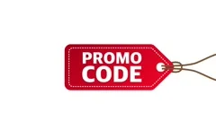 Promo code, coupon code. Motion graphics.