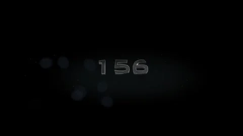 156 title metal text on black alpha channel background Stock Footage 295869172