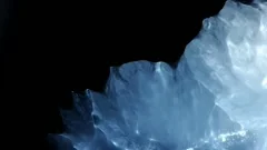 A liquified glacier shimmers and pulses -  an all natural AbstractVideoClip