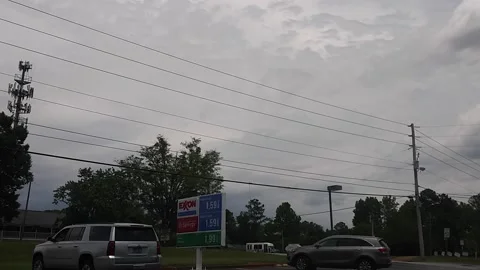 1.59 Gas prices at Exxon Gas station Stock Footage 157997168