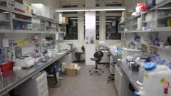 Working lab with labcoats