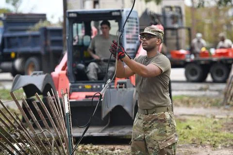 159th Civil Engineering Squadrons structural training manager, Tech Sgt. .. Stock Photos