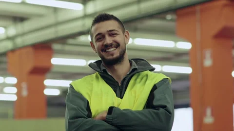 15of19 People working in warehouse, workers in industry Video stock 32903545