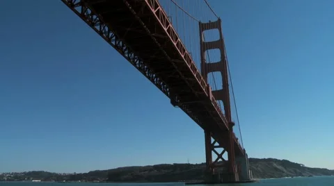 15Sec Under GG Bridge SF01 库存影片 881853