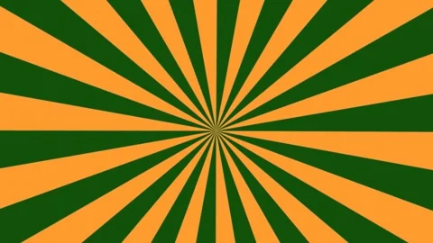 15th of August Independence Day theme orange white and green sunburst background Stock Footage 281227089