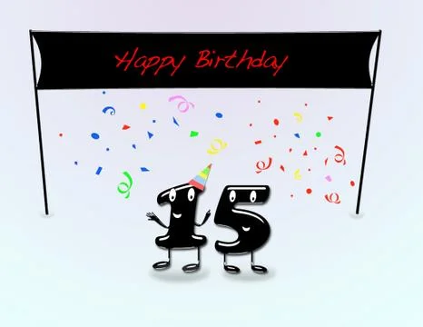 15th birthday party. Stock Illustration