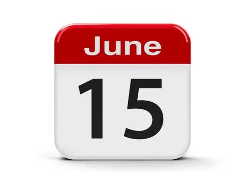 15th June Illustrazione stock