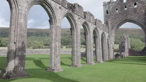 15th Septermber 2025 Llanthony Priory  (Priordy Llanddewi Nant Hodni), Wales, UK Video stock 319379632