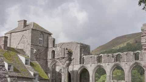 15th Septermber 2025 Llanthony Priory  (Priordy Llanddewi Nant Hodni), Wales, UK Stock Footage 319380126