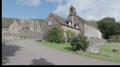 15th Septermber 2025 St David's Church &amp; Llanthony Priory,  Wales, UK Stock Footage 319380037