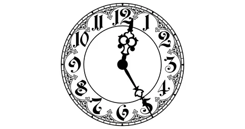 15Z Clock 4 Stock Footage 118583697