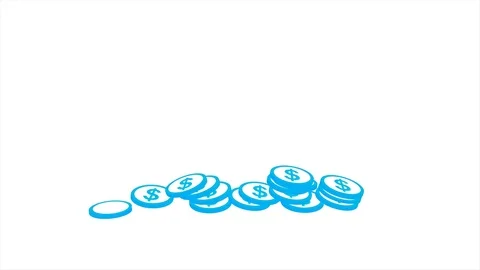 16 1 Coin Falling Stock Footage 78479412