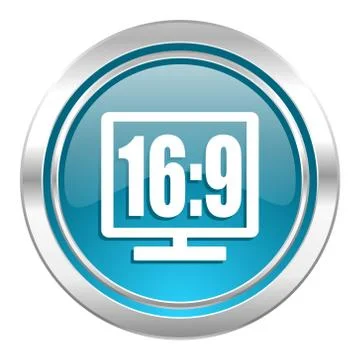 16 9 display icon. イラスト素材