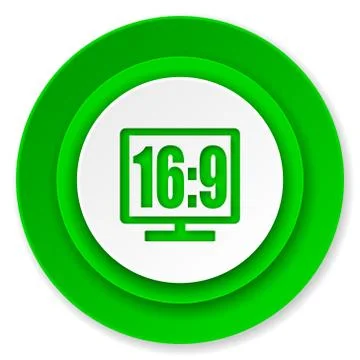 16 9 display icon. Stock Illustration
