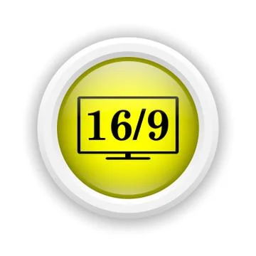 16 9 tv icon Stock Illustration