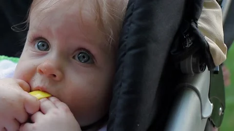 16 Babies in close up boy and girl soft focus shallow depth of field Stock Footage 40524389