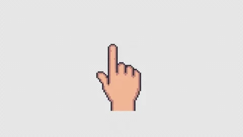 16 bit Double Swipe Right Gesture Animation with Transparent Background Stock Footage 342652914