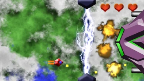 16 Bit Shoot em up Stock Footage 122017026