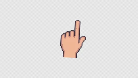 16 bit Swipe Left Gesture Animation with Transparent Background Stock Footage 342652062