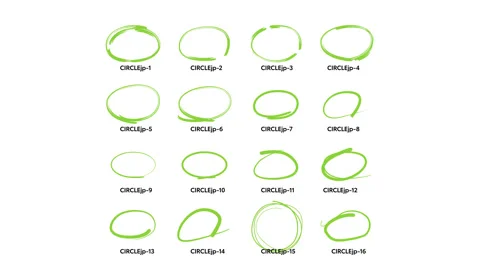 16 Circle Highlights Stock Footage 131345971