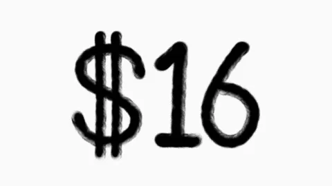 16 Dollar Hand Drawn Animation For Finance Currency Money Business Concept Stock Footage 303817886