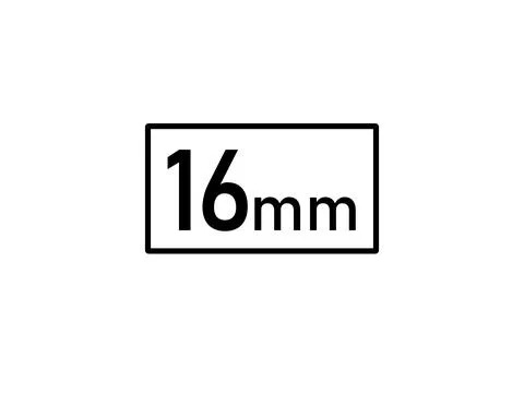 16 millimeters icon vector illustration, 16mm size Stock Illustration