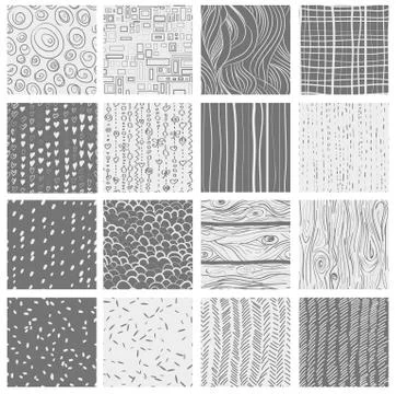 16 patterns Stock Illustration