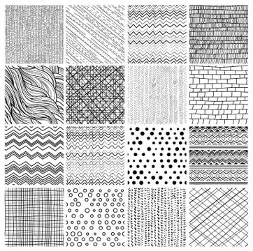 16 patterns Stock Illustration
