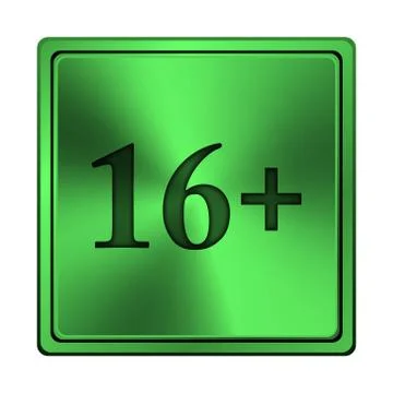 16 plus icon Illustrazione stock