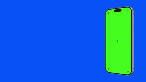 16 Pro Max Titanium Green And Blue Screen Chroma Key Video Stock Footage 293742308