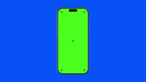 16 Pro Max Titanium Green And Blue Screen Chroma Key Video Stock Footage 293742321