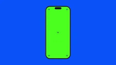 16 Pro Max Titanium Green And Blue Screen Chroma Key Video Stock Footage 293742327