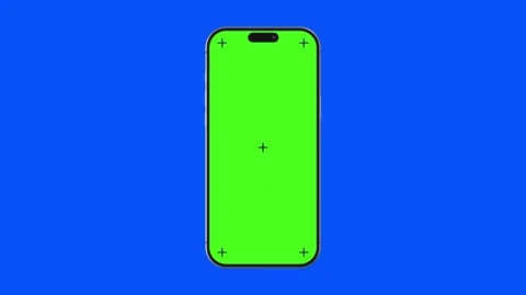 16 Pro Max Titanium Green And Blue Screen Chroma Key Video Stock Footage 293742329