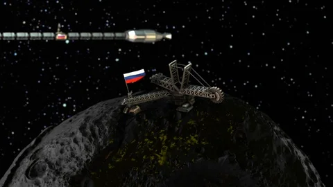 16 Psyche zoom out mining RUSSIA 스톡 동영상 111570246