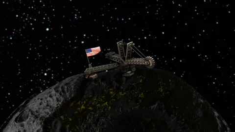 16 Psyche zoom out mining USA 스톡 동영상 111570284