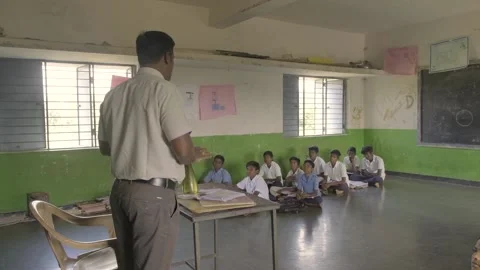 16. Students listening Tamil Class Stock Footage 149097889