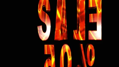 16 Text Animation that Dissolves into Particles Sale 50 库存影片 130254145