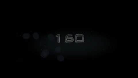 160 title metal text on black alpha channel background Stock Footage 295869342