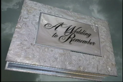 1601L A Wedding to Remember-Book Opening Stock-Footage 838358